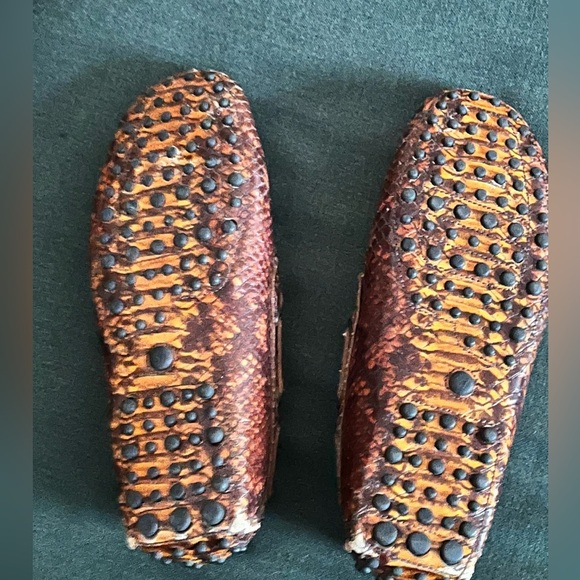The Original Car Shoe Company Handmade Italian Snakeskin Loafers/Car Shoes - Picture 3 of 9